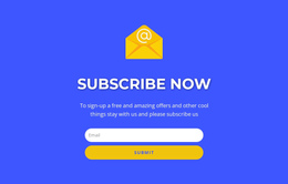 Subcribe Now Form With Text Email Marketing Sites
