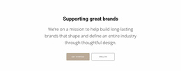 Supporting Top Brands Personal Website Templates