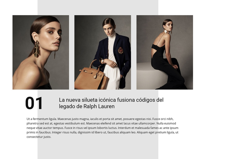 Modelos de moda y elegancia Tema de WordPress