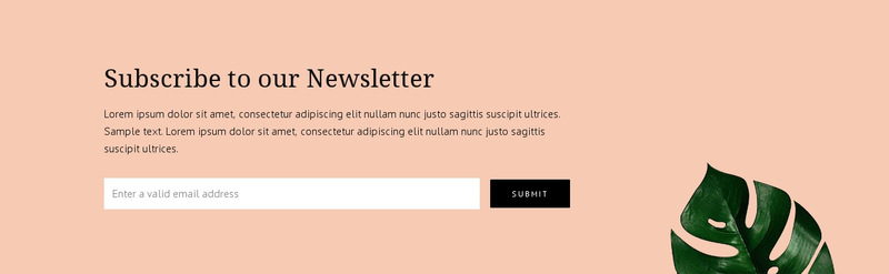 Download Newsletter Subscription Wix Template Alternative