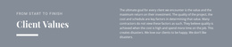 Client Values Create A Website Features