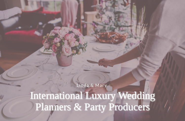 Luxury Wedding Planners Website Builder Software