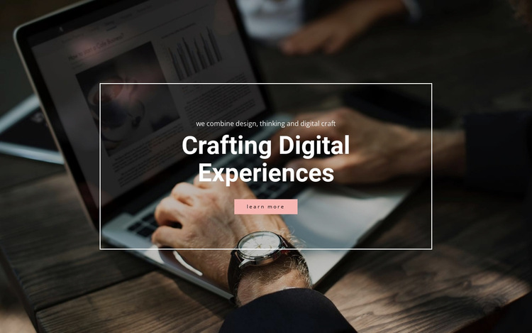 Crafting digital experiences HTML5 Template