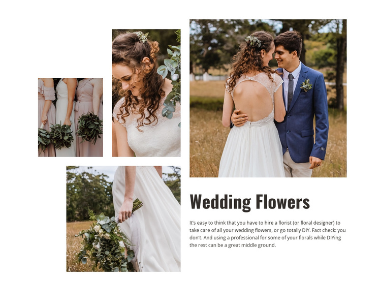 Wedding Flowers Joomla Page Builder