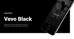 Vevo Black WordPress Templates