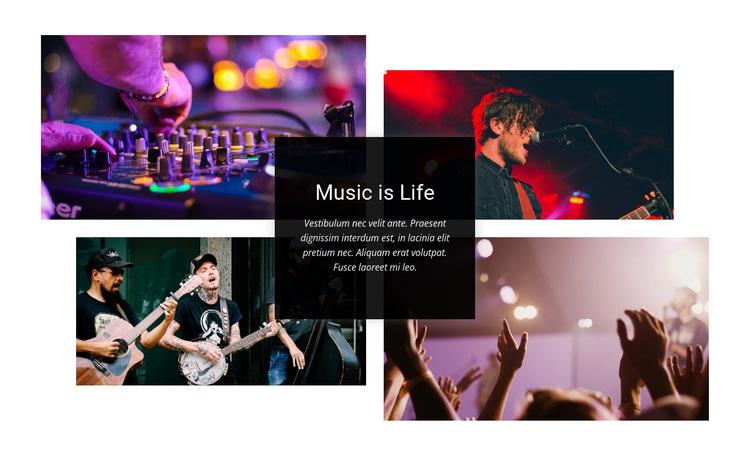 Music Is Life HTML5 Template