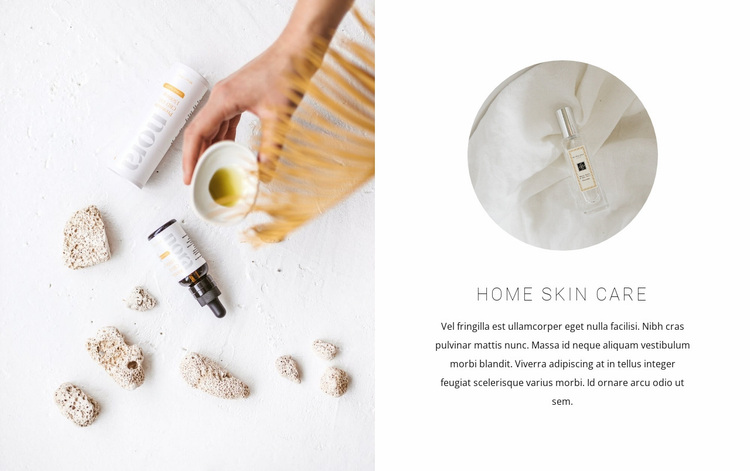 Skin care oils Website Design