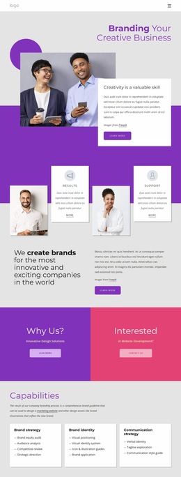 International Brand And Design Agency Sitebuilder
