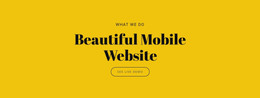 Beautiful Mobile Website