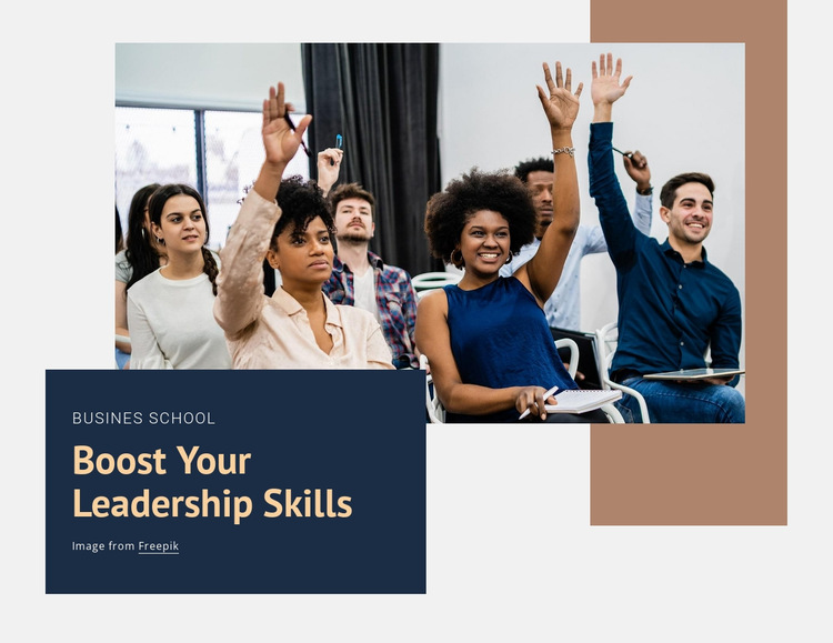 Boost your leadership skills HTML5 Template