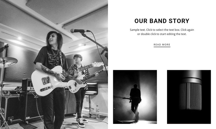 The history of our jazz band WordPress Theme