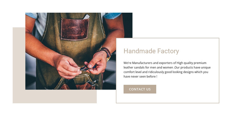 Handmade factory Web Design