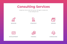 Consulting Services For Businesses Professional Web Tool