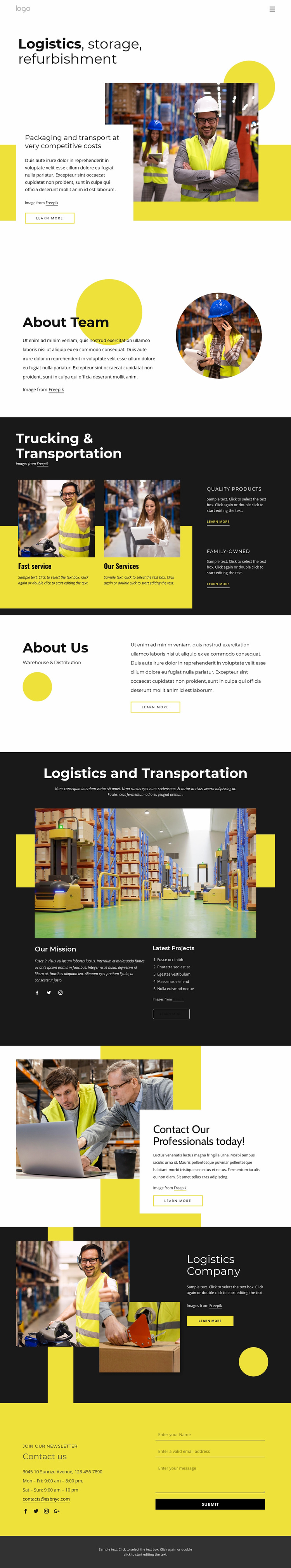 Contact our professionals today Website Template