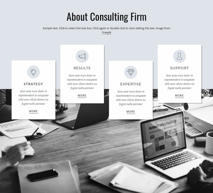 About consulting firm WordPress Website Builder