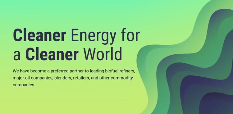 Cleaner energy for world Joomla Page Builder