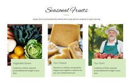 Seasonal Fruits Beautiful Drag And Drop Website