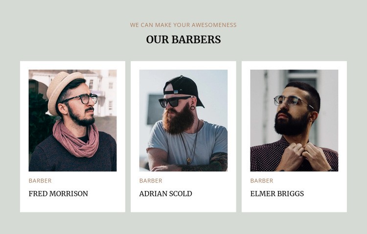  Barbers of modern barbershop Wysiwyg Editor Html 