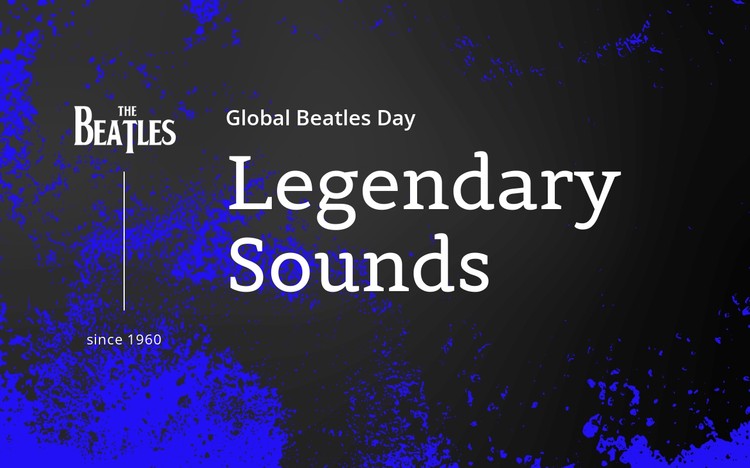 Beatles legendary sounds CSS Template