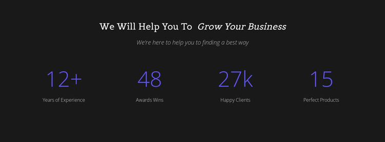 Counter Your Business HTML5 Template