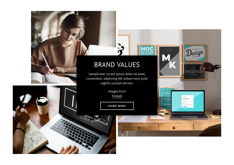 Brand values HTML5 Template
