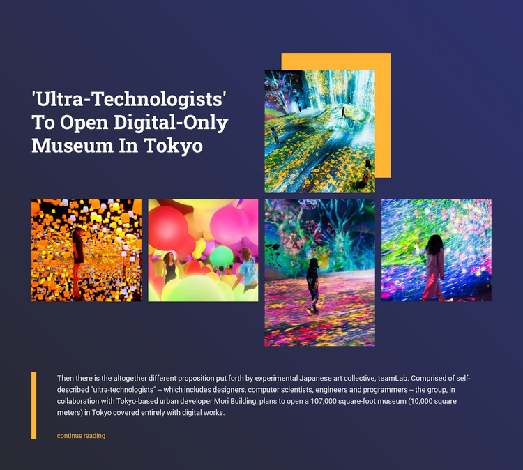 Digital museum in Tokyo Template