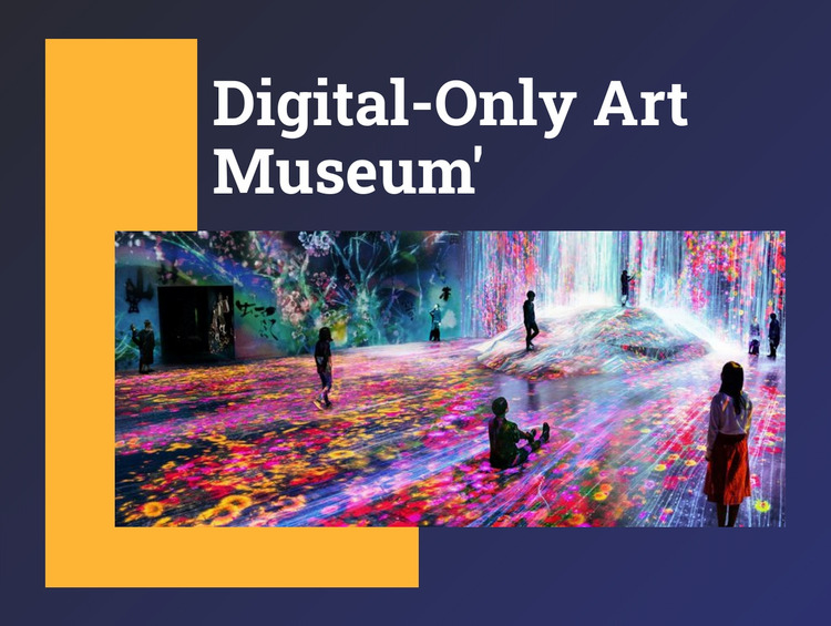 Digital-only art museum WordPress Website Builder