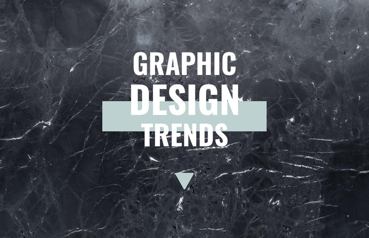 Graphic design trends HTML5 Template