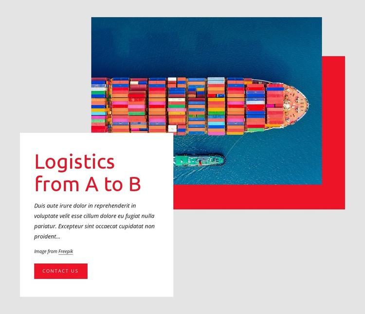 Top container shipping company HTML Template