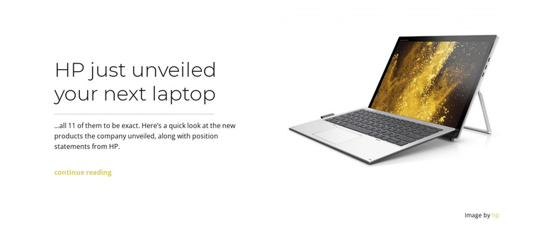 Unveiled laptop Joomla Page Builder