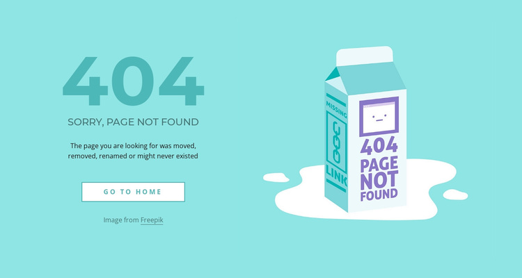 Creative 404 error page Template