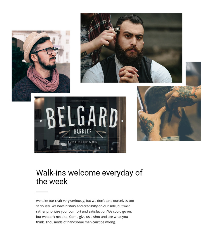 Belgard barbier Website Builder Software