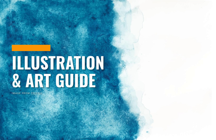 Illustration and art guide One Page Template