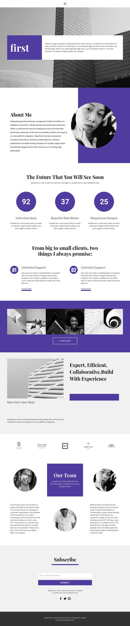 Web developer portfolio HTML5 Template