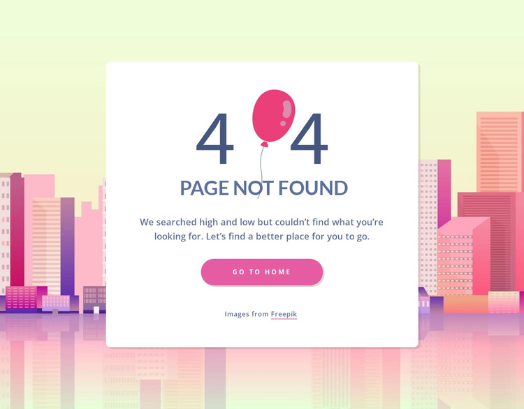 404 page template Template