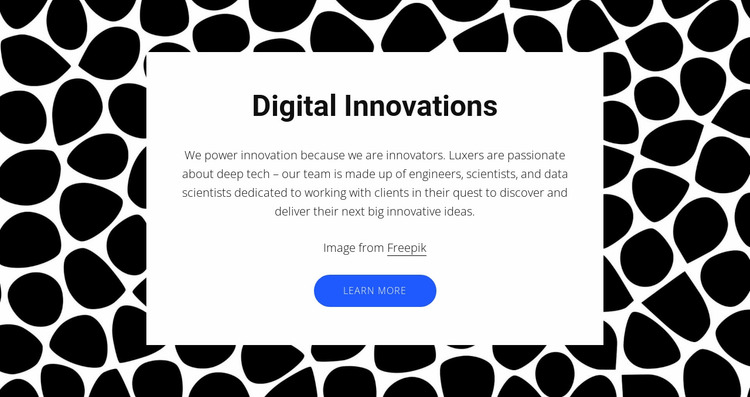 Digital innovations Website Mockup