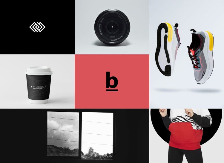 Branding and design gallery  Website Template