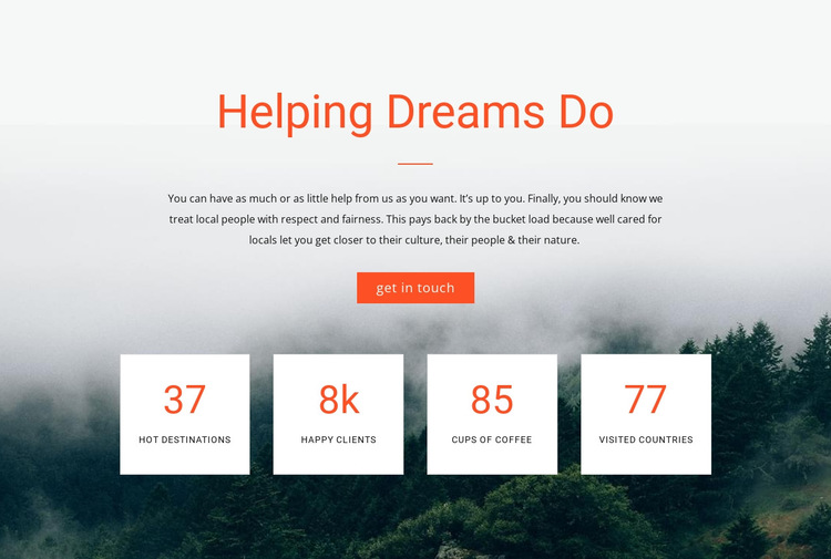 Counter Helping Dreams Do HTML5 Template
