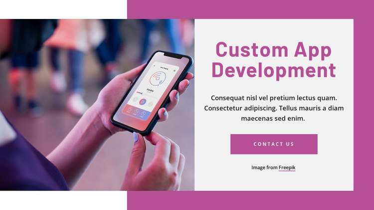 Custom app development Website Builder Software