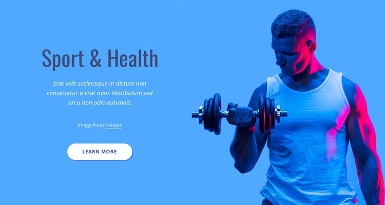 Sport and health CSS Template