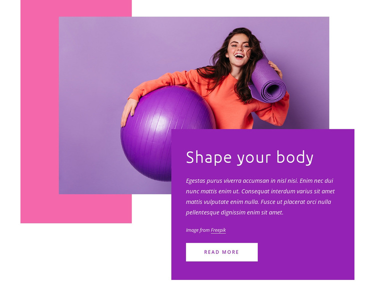 Shape your body Template
