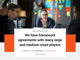 Team Winning Consulting Firm Free Website Templates