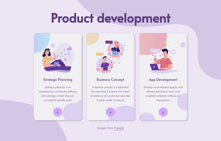 Product development One Page Template