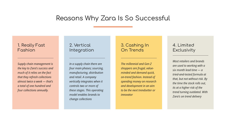 Text reasons zara successful HTML5 Template