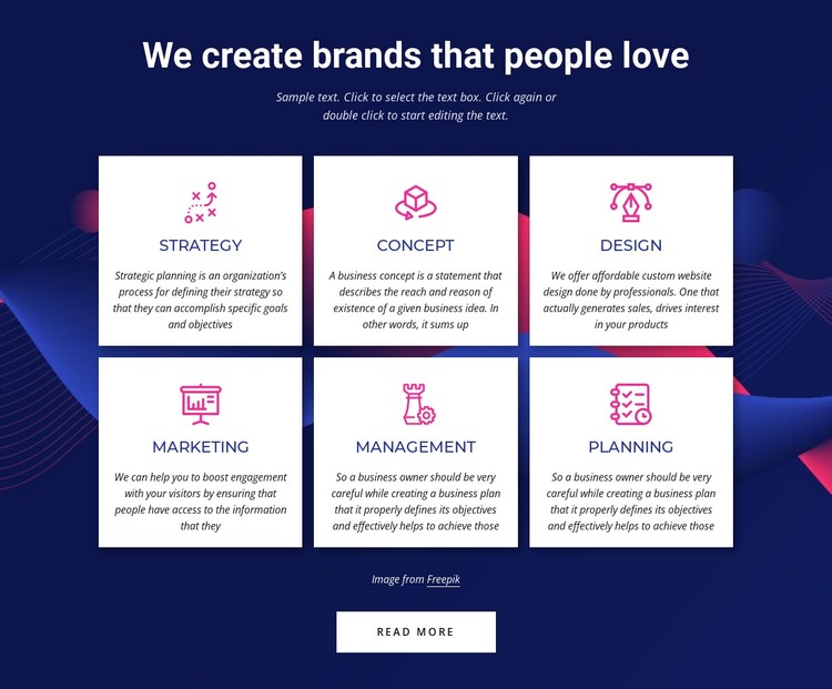 Branding communications agency services Static Site Generator