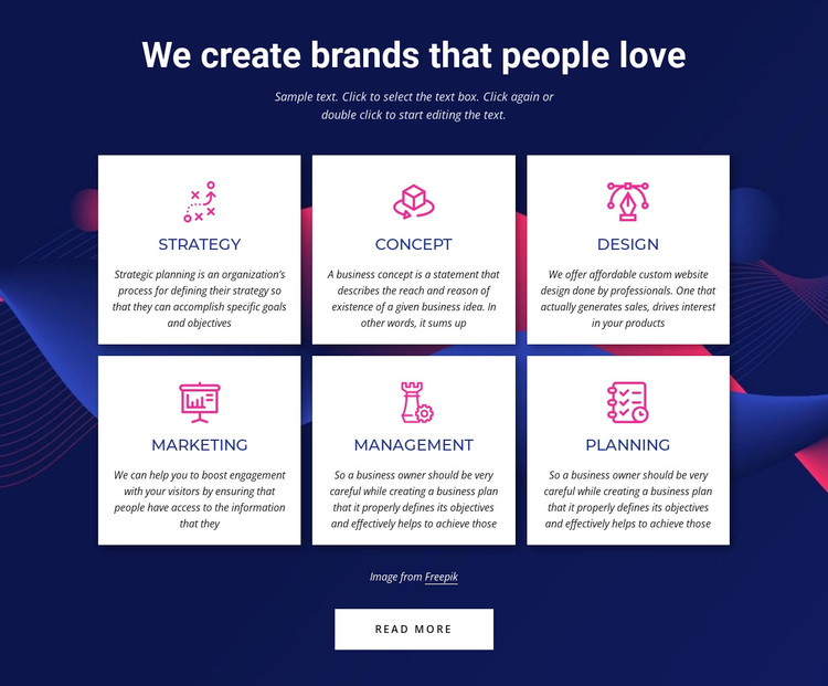 Branding communications agency services Template