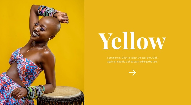 Bright African style CSS Template