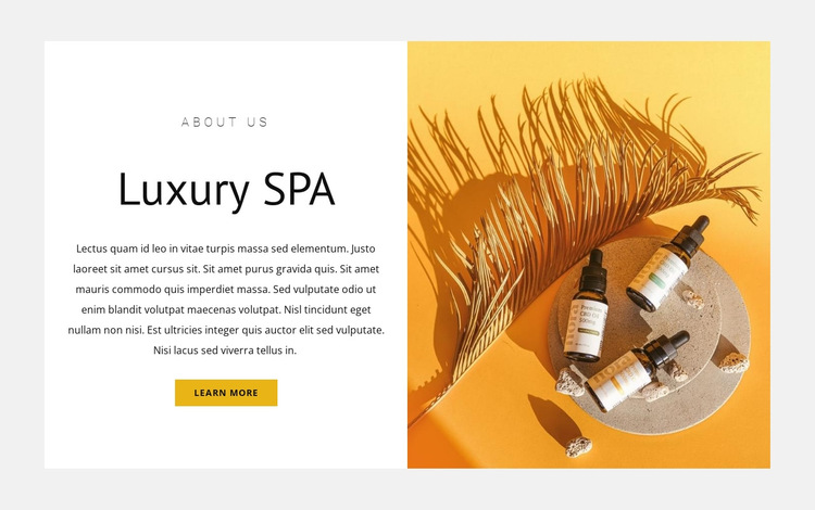 Top luxury spa HTML5 Template