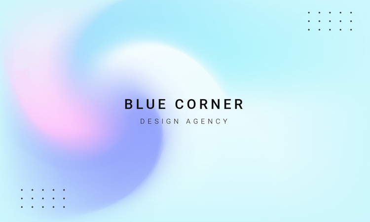 Blue corner design agency WordPress Website Builder
