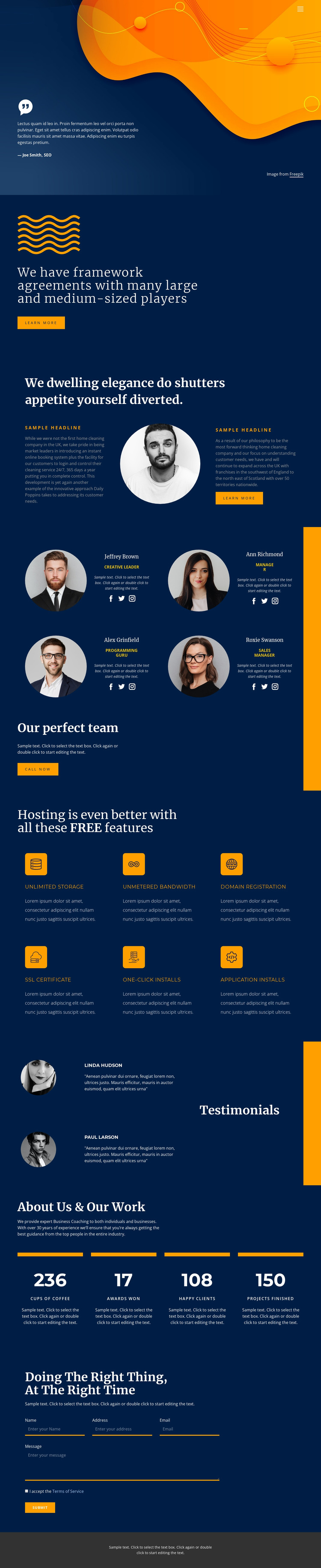 Quality, speed and result HTML5 Template